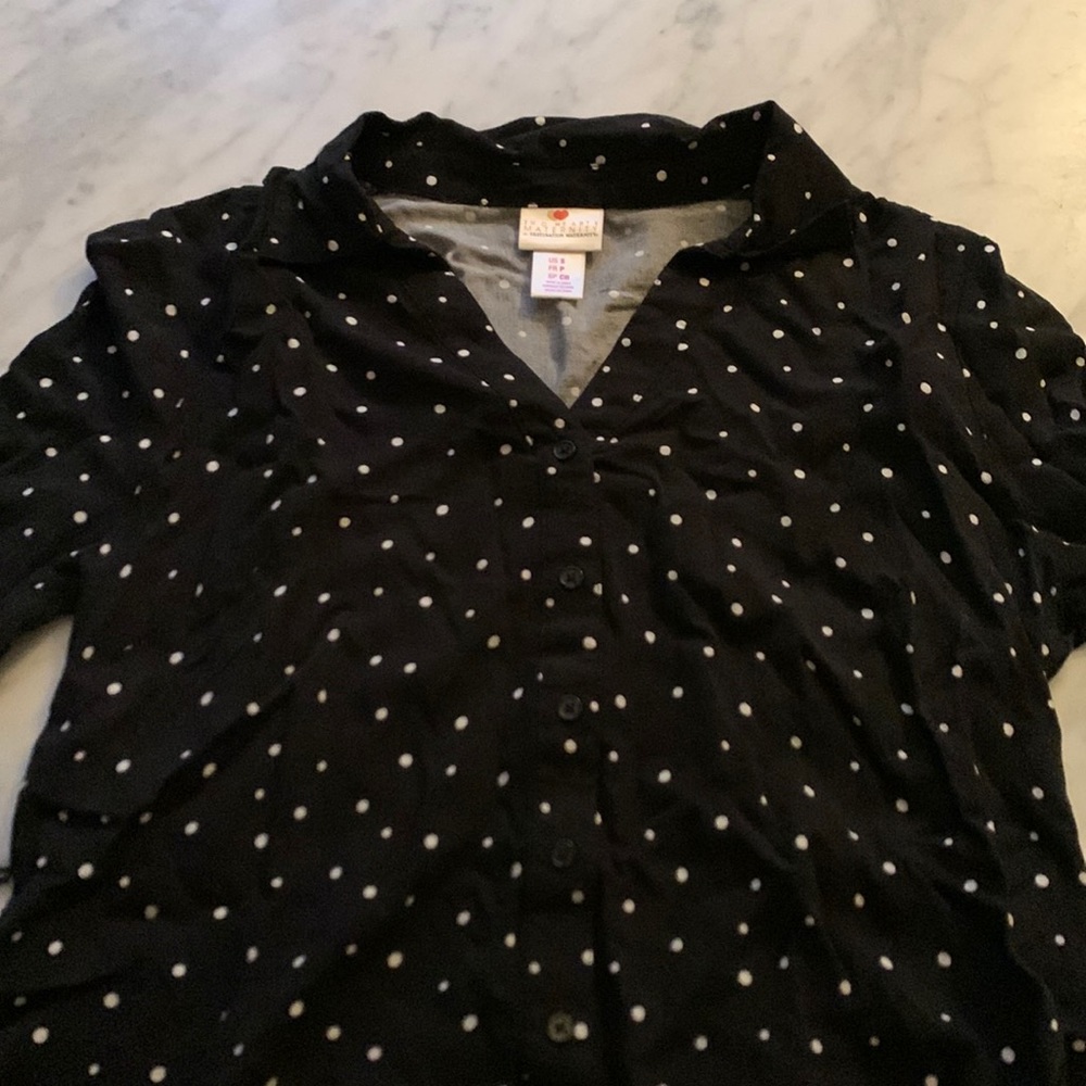 Maternity polka dot shirt